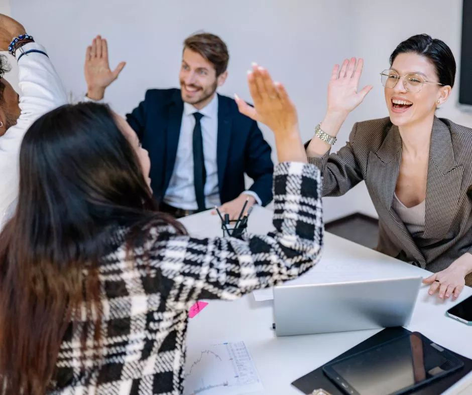 Equipo de trabajo motivado 