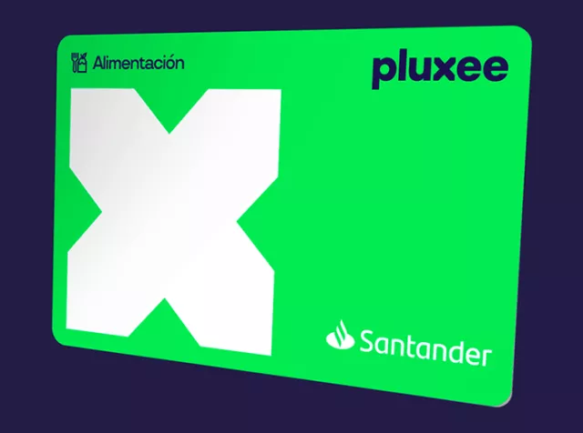 Foto Tarjeta Pluxee santander.