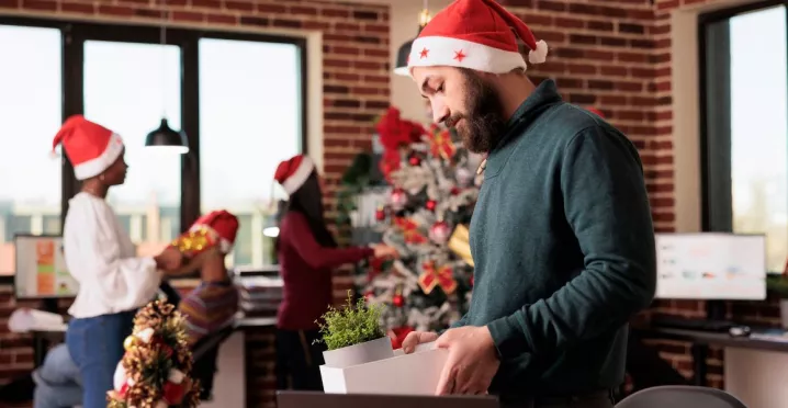 Celebración de fin de año en la oficina con Pluxee Navidad