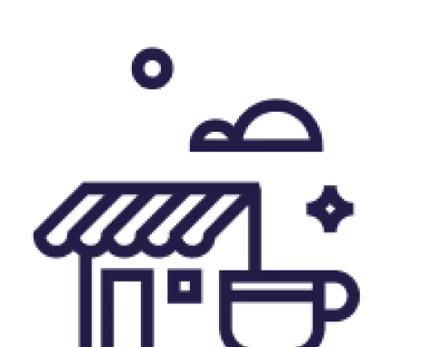 Icono de cafeteria, representando los locales de restaurantes