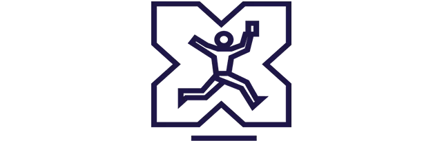 La ilustración muestra a una persona feliz saltando frente al logo de Pluxee